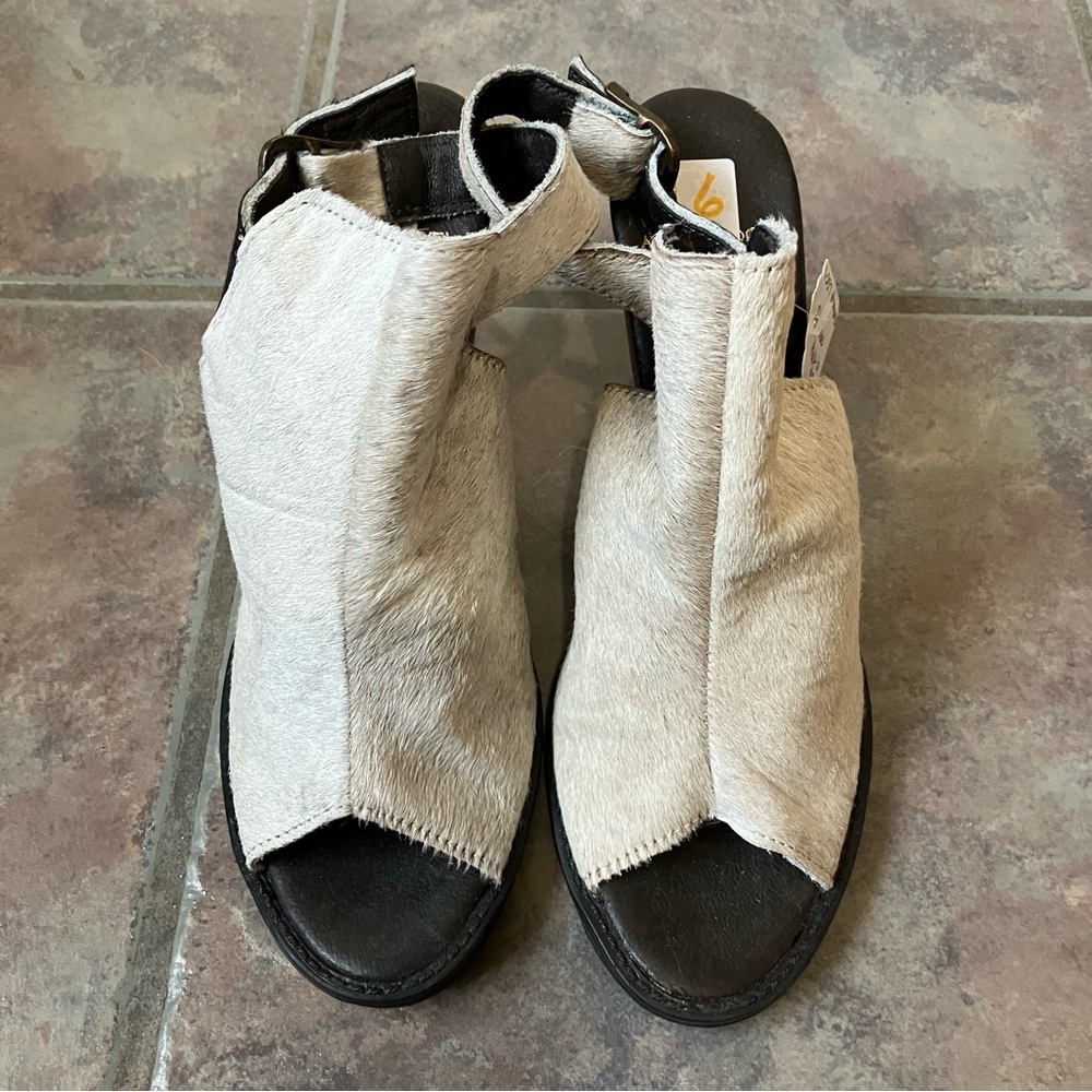 Cowhide Heels